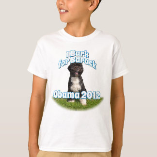 Ik barak voor Barack, Bo de eerste hond Obama T-shirt