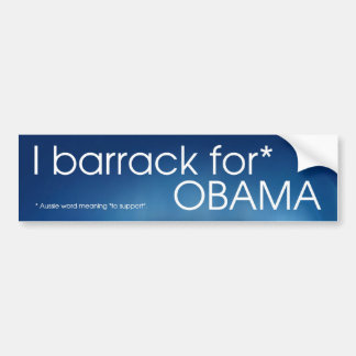 Ik barak voor Obama Bumpersticker