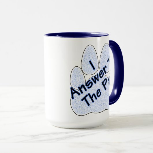 Ik beantwoord de PAW-Mok over koffie Mok (Voorkant rechts)