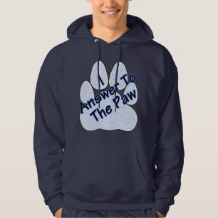 Ik beantwoord de poep op Paw Mannen Hoodie