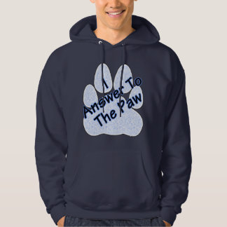 Ik beantwoord de poep op Paw Mannen Hoodie