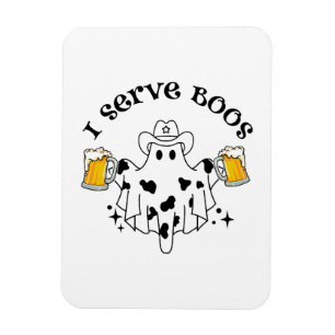 Ik bedien Boosjes! Barkeeper spooky  Magneet