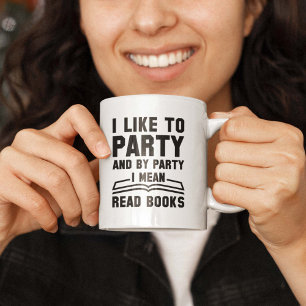Ik bedoel gelezen boeken koffiemok