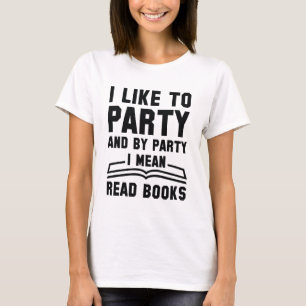 Ik bedoel gelezen boeken t-shirt