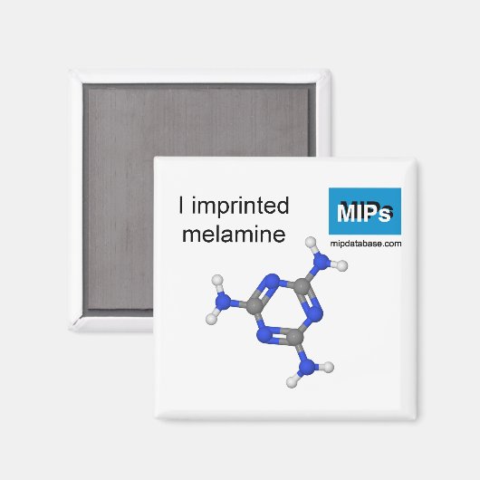 Ik bedrukt met melaminemagnetbal en stok magneet (Voorkant / Achterkant)