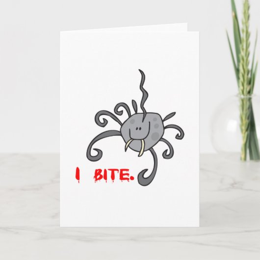 ik beet een leuke spin kaart (Voorkant)