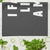 Ik begin als een man - trots om luid te zijn theedoek (Gevouwen)