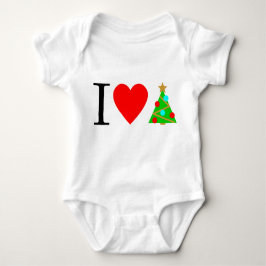 Ik begin met kerstbomen Baby Romper