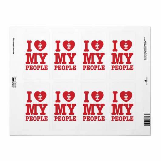 Ik begin mijn Laotiaanse mensen te wissen Etiket (Full Sheet)