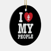 Ik begin mijn Laotiaanse mensen te wissen Keramisch Ornament (Rechts)