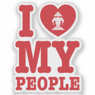 Ik begin mijn Laotiaanse mensen te wissen Sticker