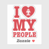 Ik begin mijn Laotiaanse mensen te wissen Sticker (Vel)