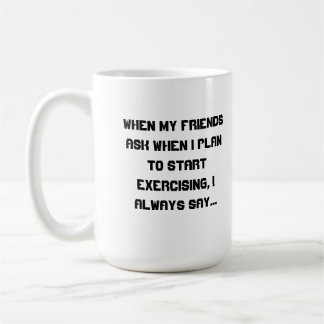 Ik begin morgen koffiemok