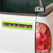 Ik begin op de eerste datum bumpersticker (Op Truck)