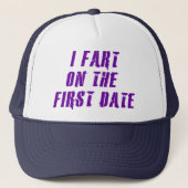 Ik begin op de eerste datum trucker pet (Voorkant)