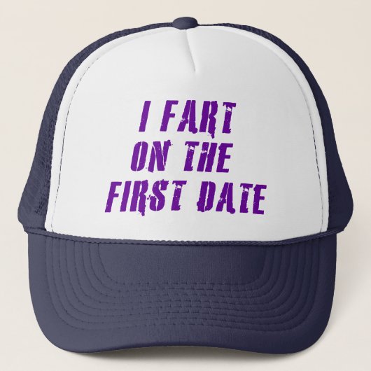 Ik begin op de eerste datum trucker pet (Voorkant)
