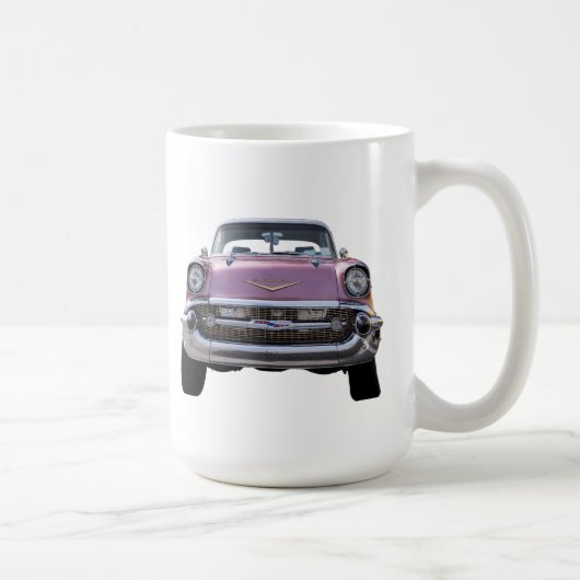 "Ik begin pas." "57 MOK Chevy COFFEE (Rechts)