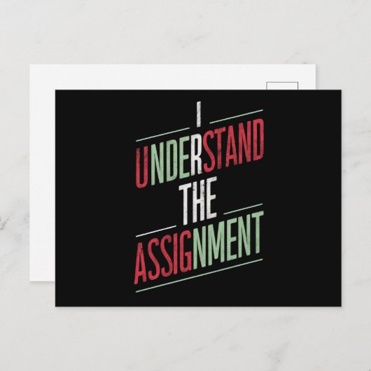 Ik begrijp de opdracht 2024 briefkaart (Voorkant / Achterkant)