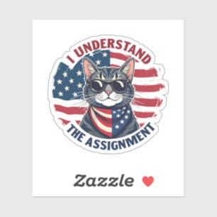 Ik begrijp de opdracht Harris Walz Cat Lady Sticker
