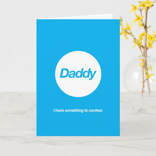 Ik beken kaart (Gele Bloem)