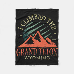 Ik beklom de Grand Teton Klimmen Wandelen Grand Te Fleece Deken