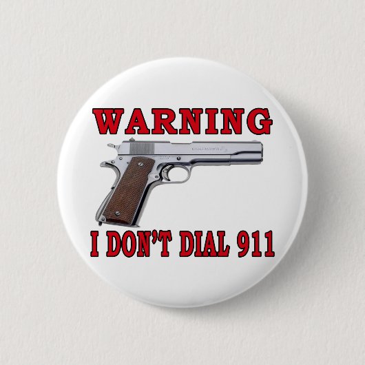 Ik bel niet 911 ronde button 5,7 cm (Voorkant)