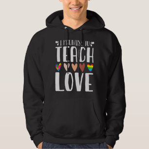Ik beloof dat ik de diversiteit van de liefde en d hoodie