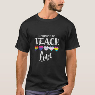 Ik beloof dat ik LGBT Q Pride Proud Ally T-shirt