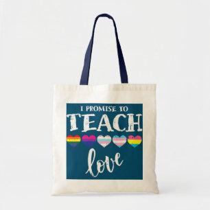 Ik beloof dat ik LGBT Q Pride Proud Ally zal leren Tote Bag