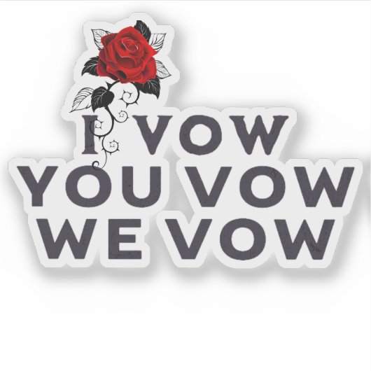 Ik beloof je dat we de Sticker van het rituele boe (Voorkant)