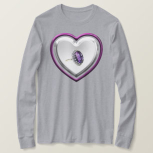 Ik beloof mijn liefde aan u dames lange mouw T-shi T-shirt