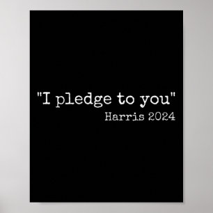 Ik beloof u Kamala Harris Vs Trump Dete Citaat Poster