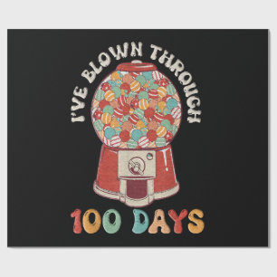 Ik ben 100 dagen doorgekomen cadeaupapier