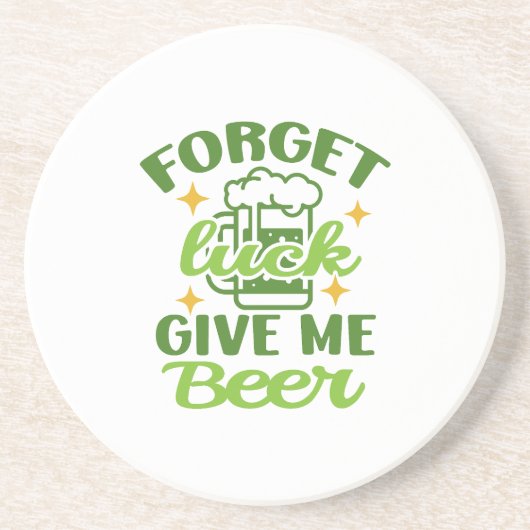 Ik ben 100% Iers  Zandsteen Onderzetter (Voorkant)