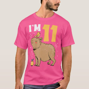 Ik ben 11 Bday Capybara 11th Birthday Capybara T-shirt