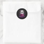 Ik ben 11 Pandastic Py Panda Bday Celebration Ronde Sticker (Tas)