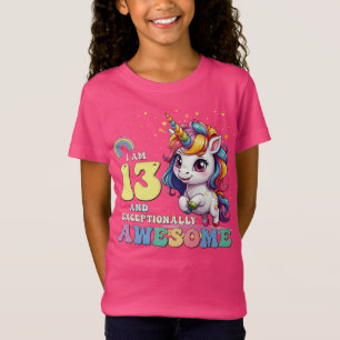 Ik ben 13 en Geweldige - Meisjes Kinder Eenhoorn H T-shirt