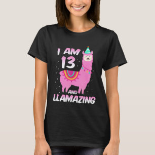 Ik Ben 13 Jaar Oud En Llamazing Lama 13e Verjaarda T-shirt