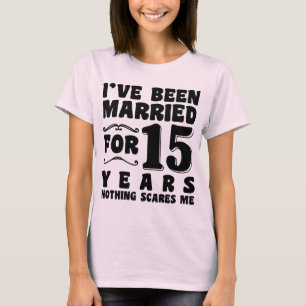 Ik Ben 15 Jaar Getrouwd Trouwfeest Grappig T-shirt