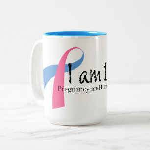 Ik ben 1 op de 4 Zwangerschap en Baby Verlies Bewu Tweekleurige Koffiemok