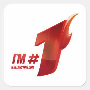 Ik ben #1 vierkante sticker