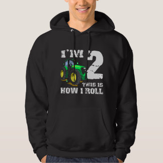 Ik ben 2 Boerderij Tuin Tractor 2de Verjaardagsfee Hoodie