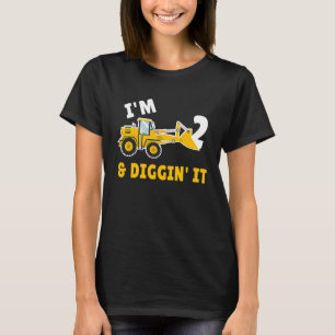 Ik ben 2 en ik citeer het 2de verjaardag. t-shirt