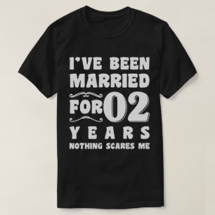 Ik ben 2 jaar getrouwd Jubileumhuwelijk T-shirt
