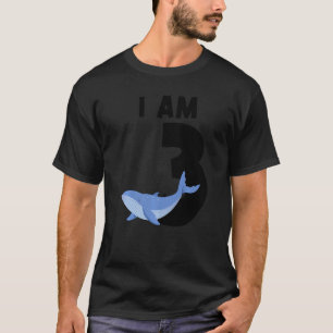 Ik ben 3 Blauwe Walvis 3 jaar oud T-shirt