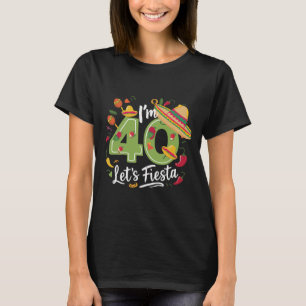 Ik ben 40 Laten we feest vieren 40ste verjaardag C T-shirt