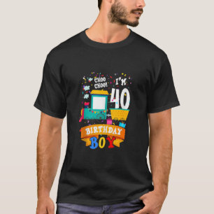 Ik ben 40e Verjaardagsjongen Schattigee Trein 40 J T-shirt