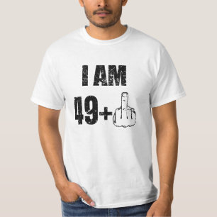 Ik ben 49 plus één grappig 50ste verjaardag mann t-shirt