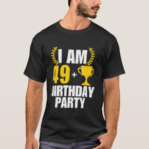 Ik ben 50 verjaardagsfeestje B dag 50ste 50 jaar o T-shirt