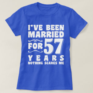 Ik Ben 57 Jaar Getrouwd Verjaardagscadeau T-shirt
